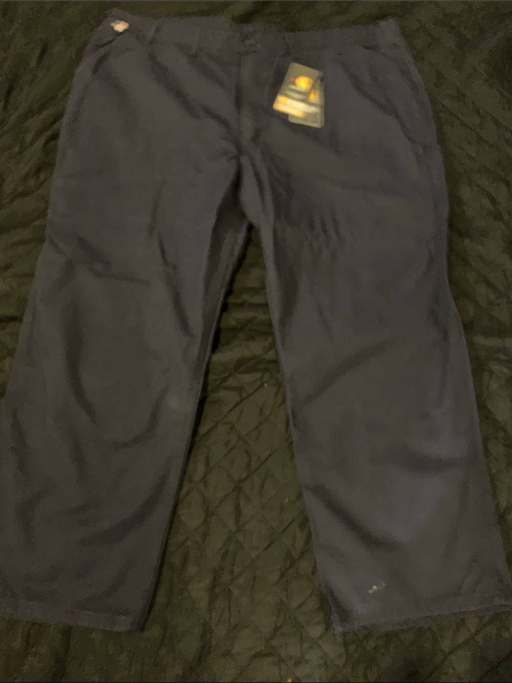 Carhartt Navy Work Chinos - Straight Fit